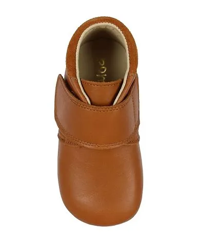 (1010) Pom Pom leather slippers - Camel