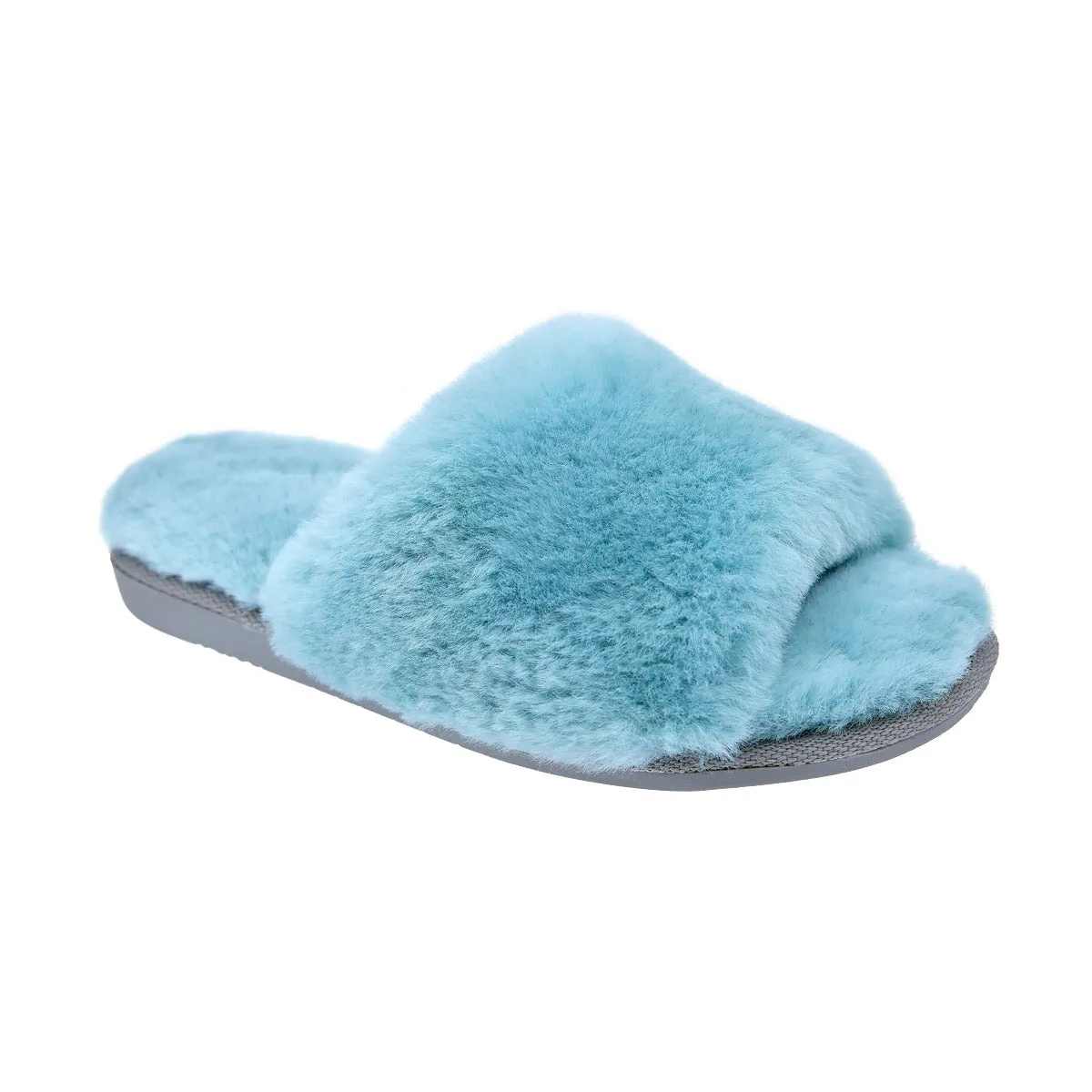 ANOA Sky blue sheep slippers