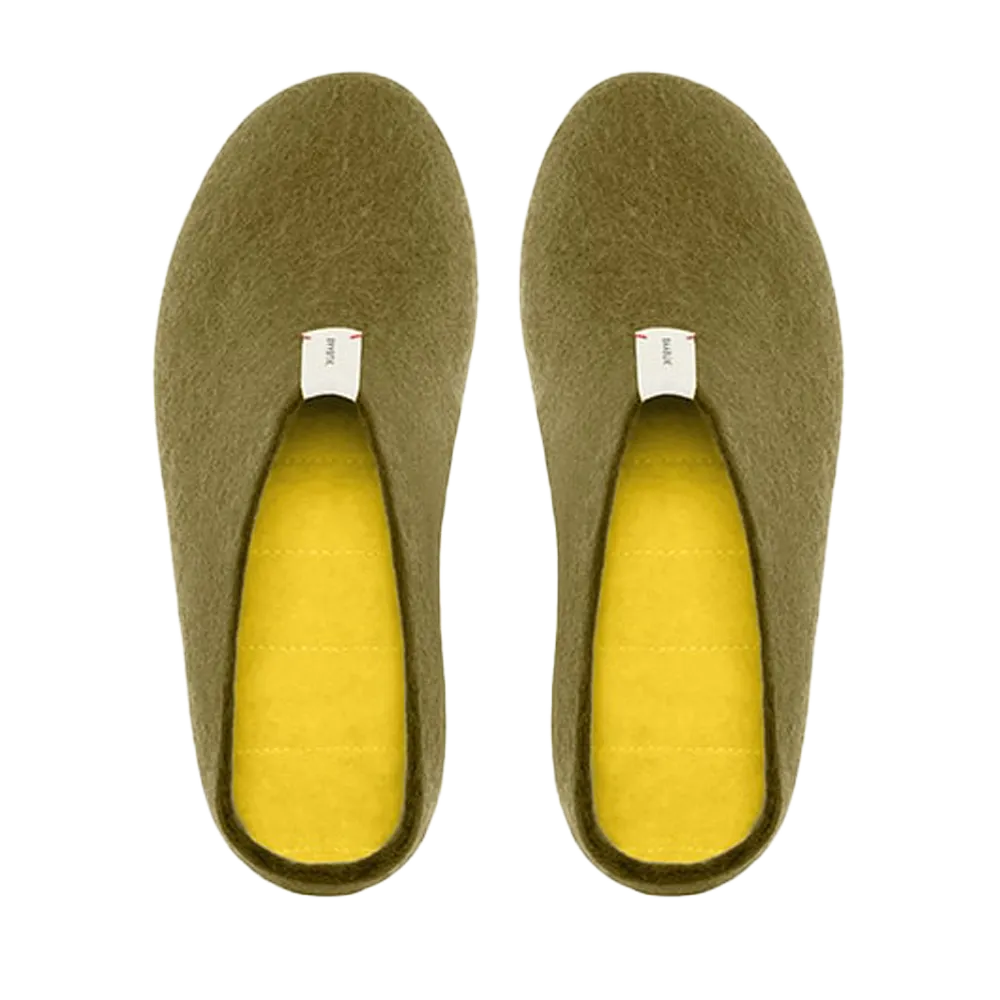 Baabuk Mel Wool Slippers Khaki