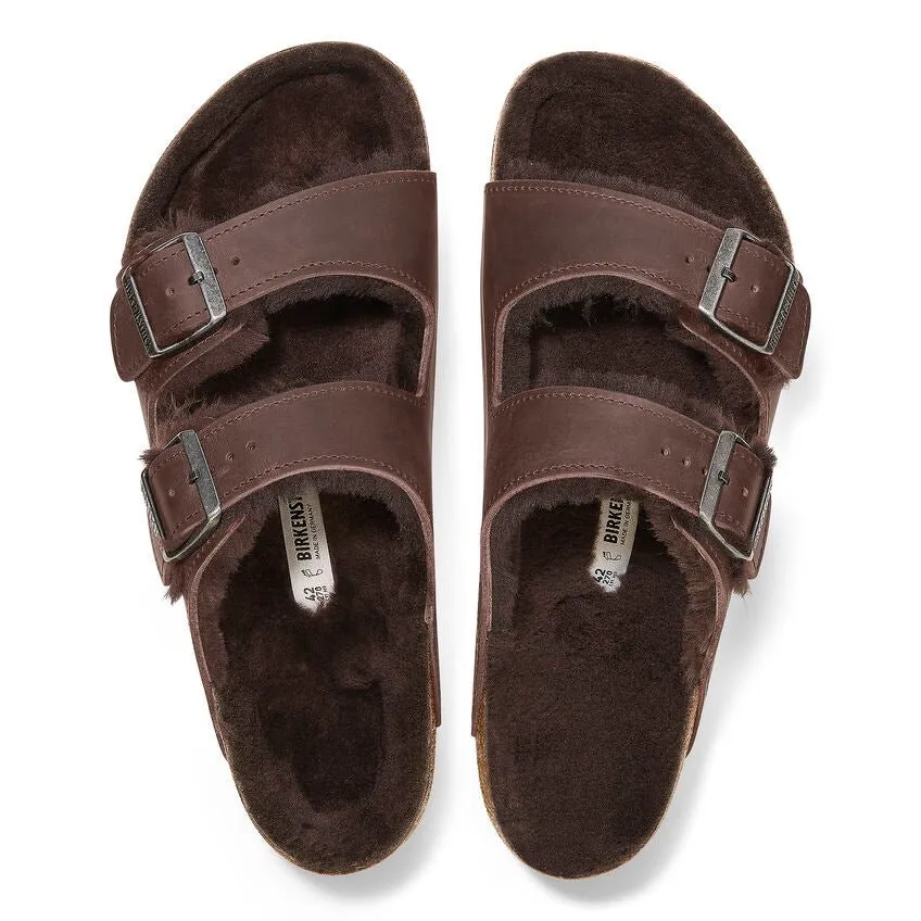 Birkenstock Women's Arizona Shearling - Habana Leather/Habana Shearling