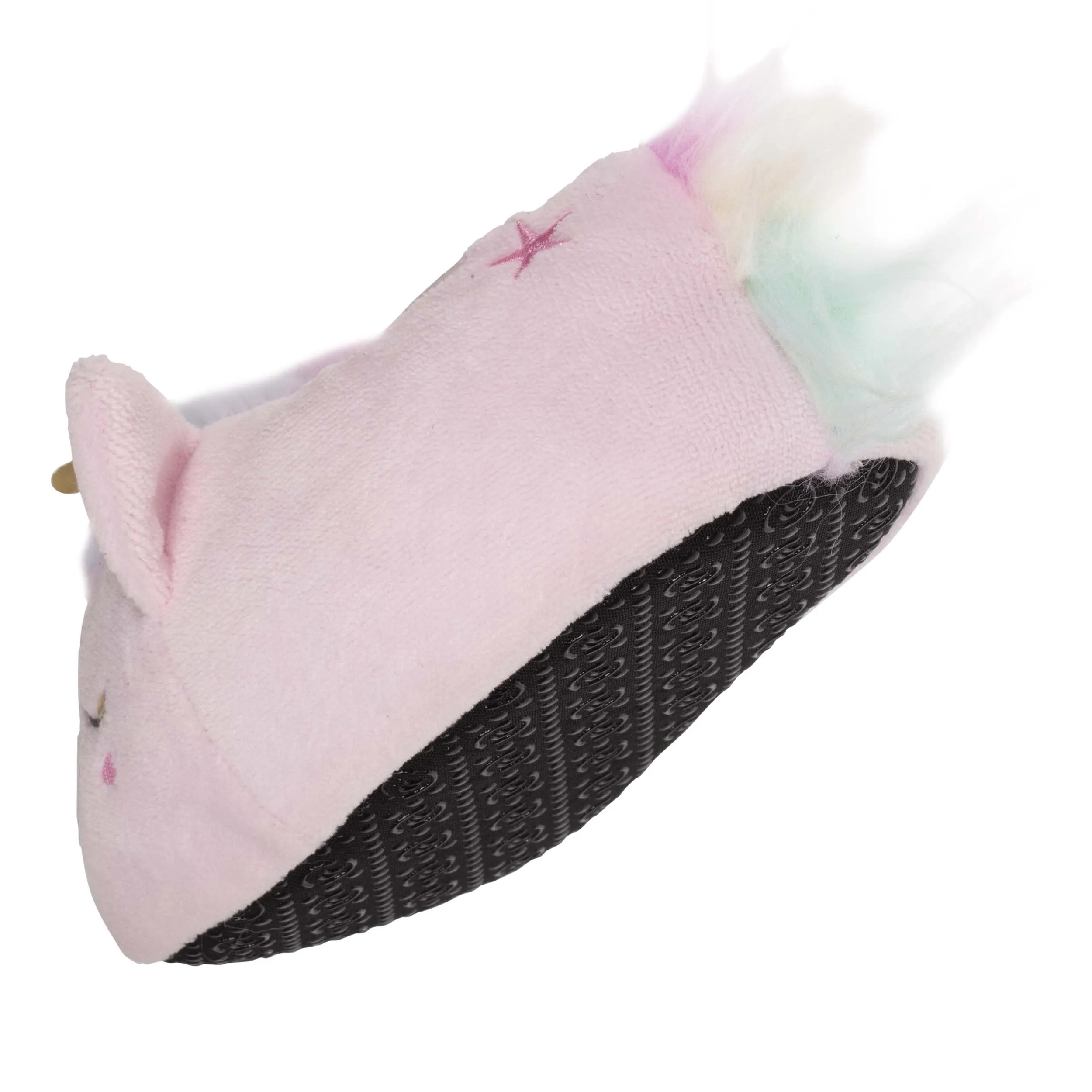 Chaussons slippers 3D licorne Fille Rose