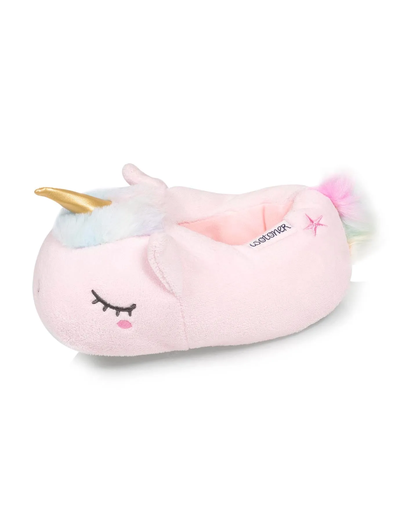 Chaussons slippers 3D licorne Fille Rose