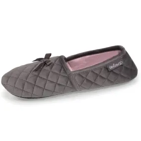 Chaussons slippers Femme matelassés Gris foncé