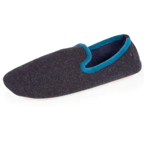 Chaussons slippers Homme Marine Chiné