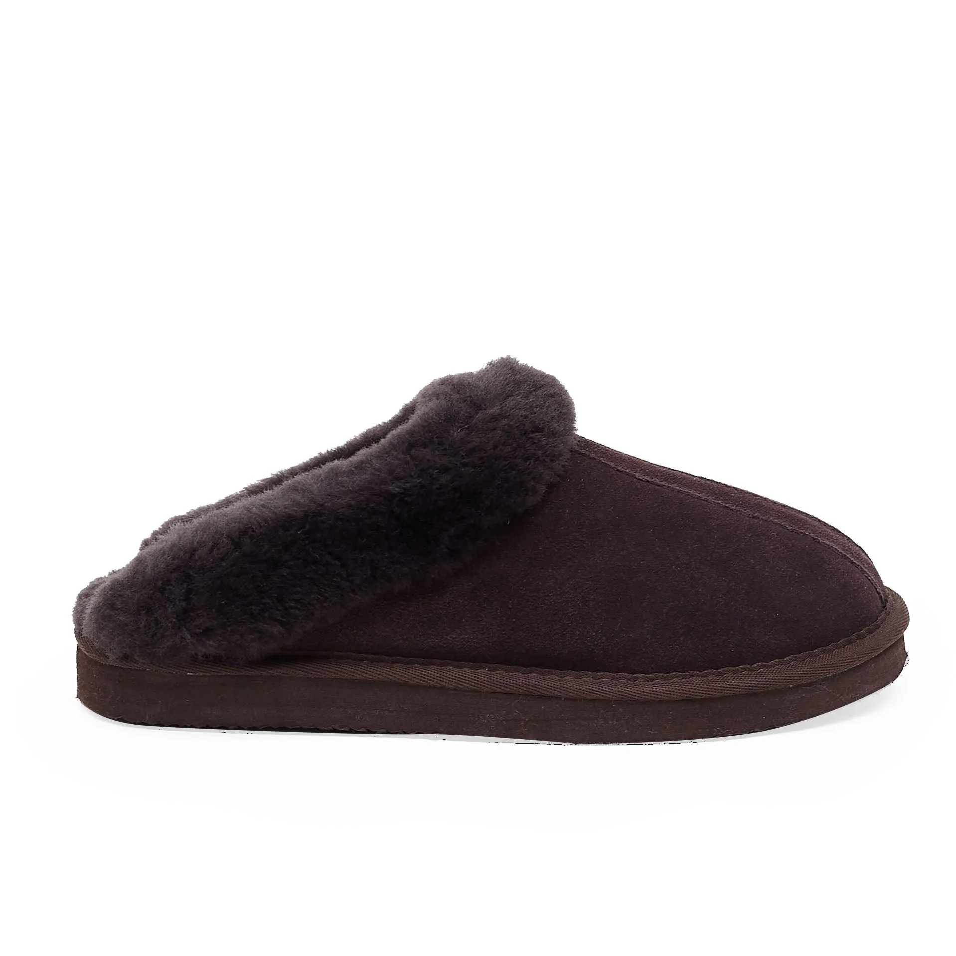 Chocolate Brown Wedge Slipper