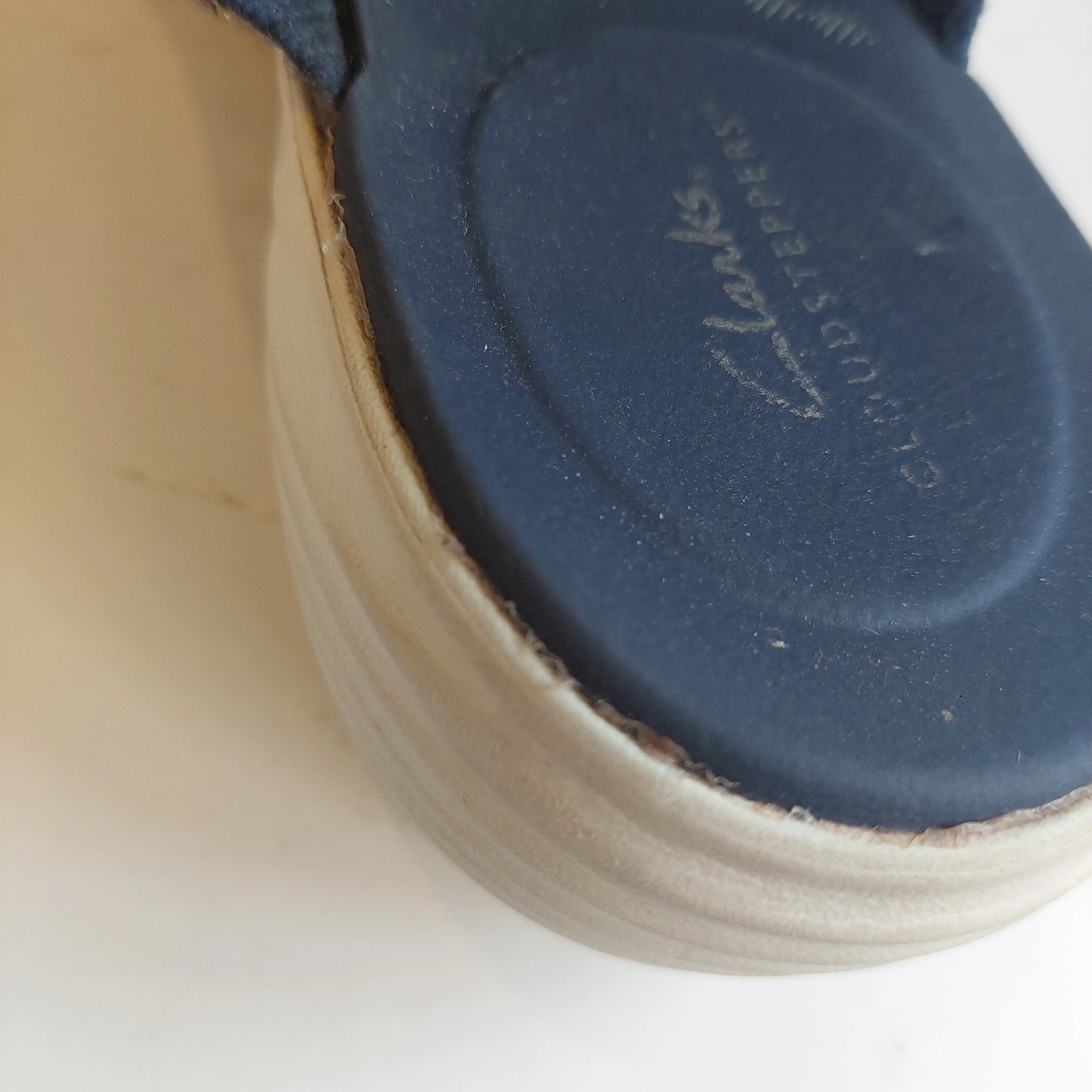 Clark's Blue Fabric CloudStepper Slippers | Pre loved |