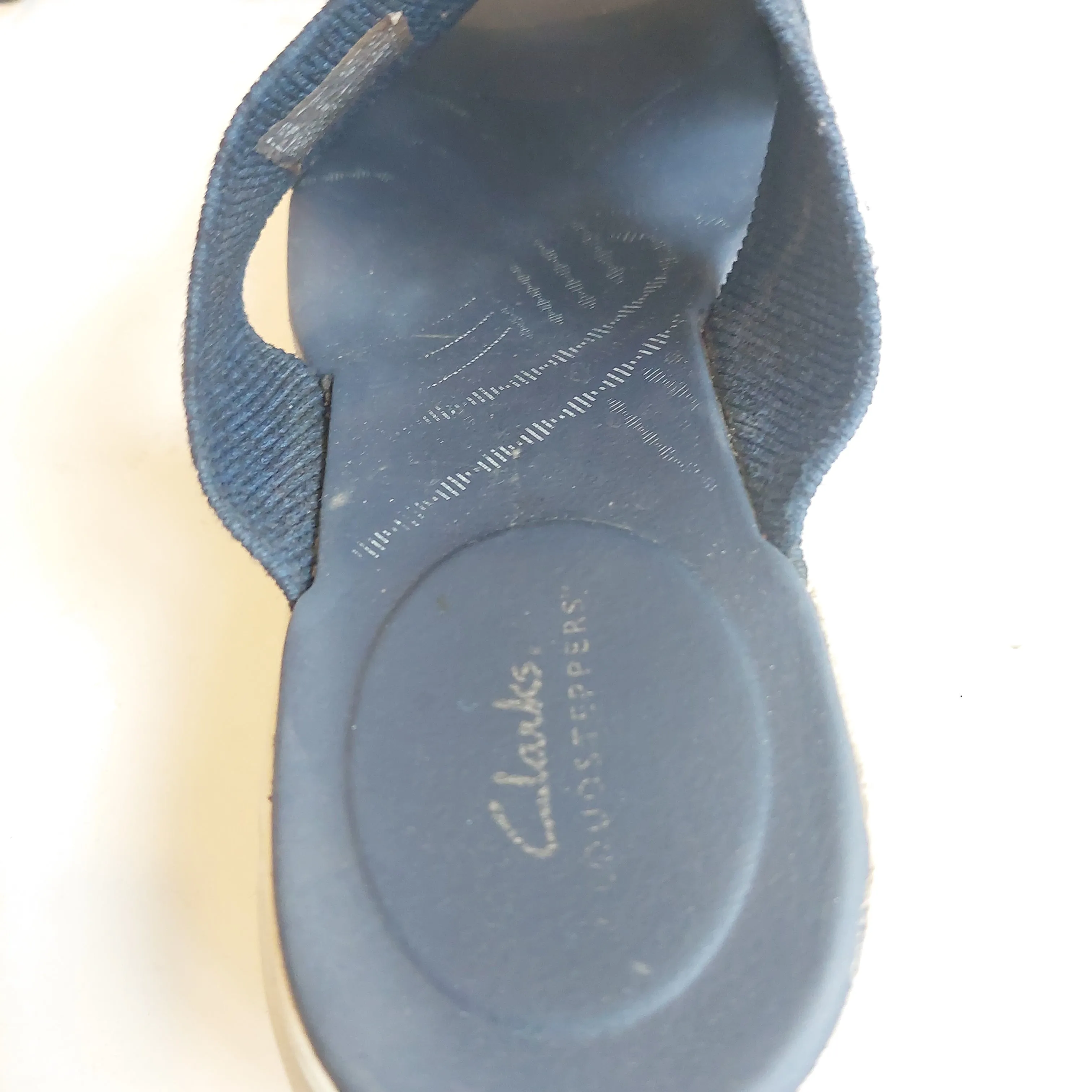 Clark's Blue Fabric CloudStepper Slippers | Pre loved |