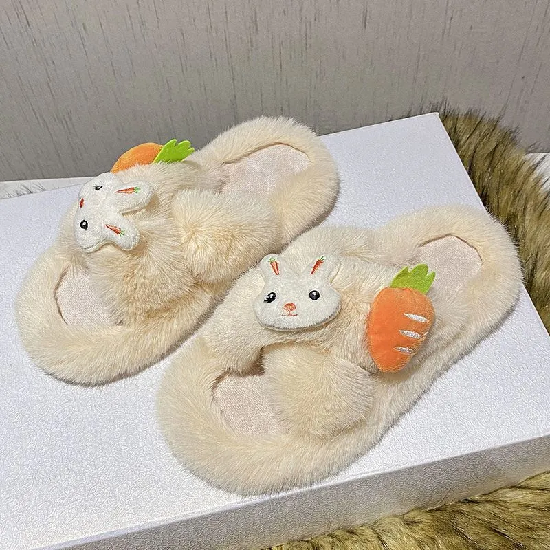 Cute Bunny Carrot Slippers