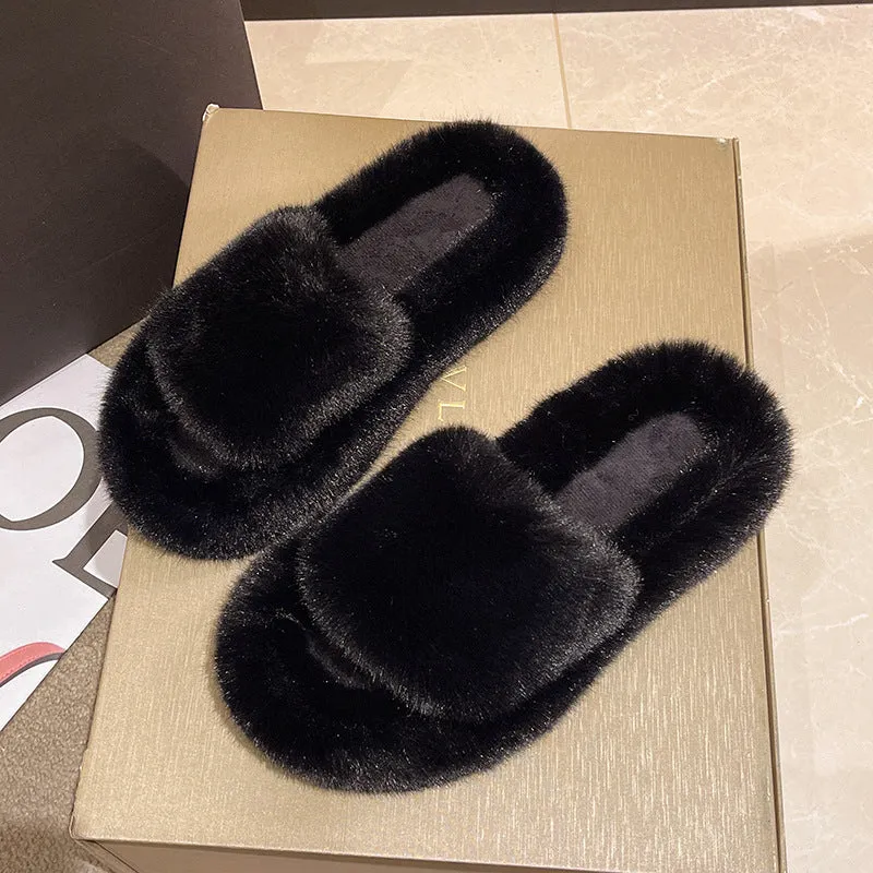 Cute Fluffy Home Slippers - Kimi