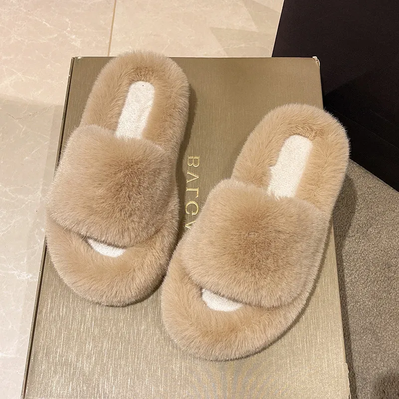 Cute Fluffy Home Slippers - Kimi