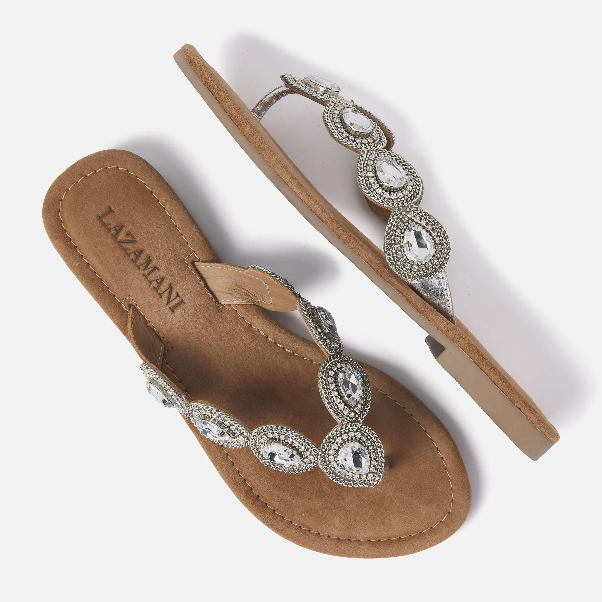 Dames Slippers 33.515 Silver