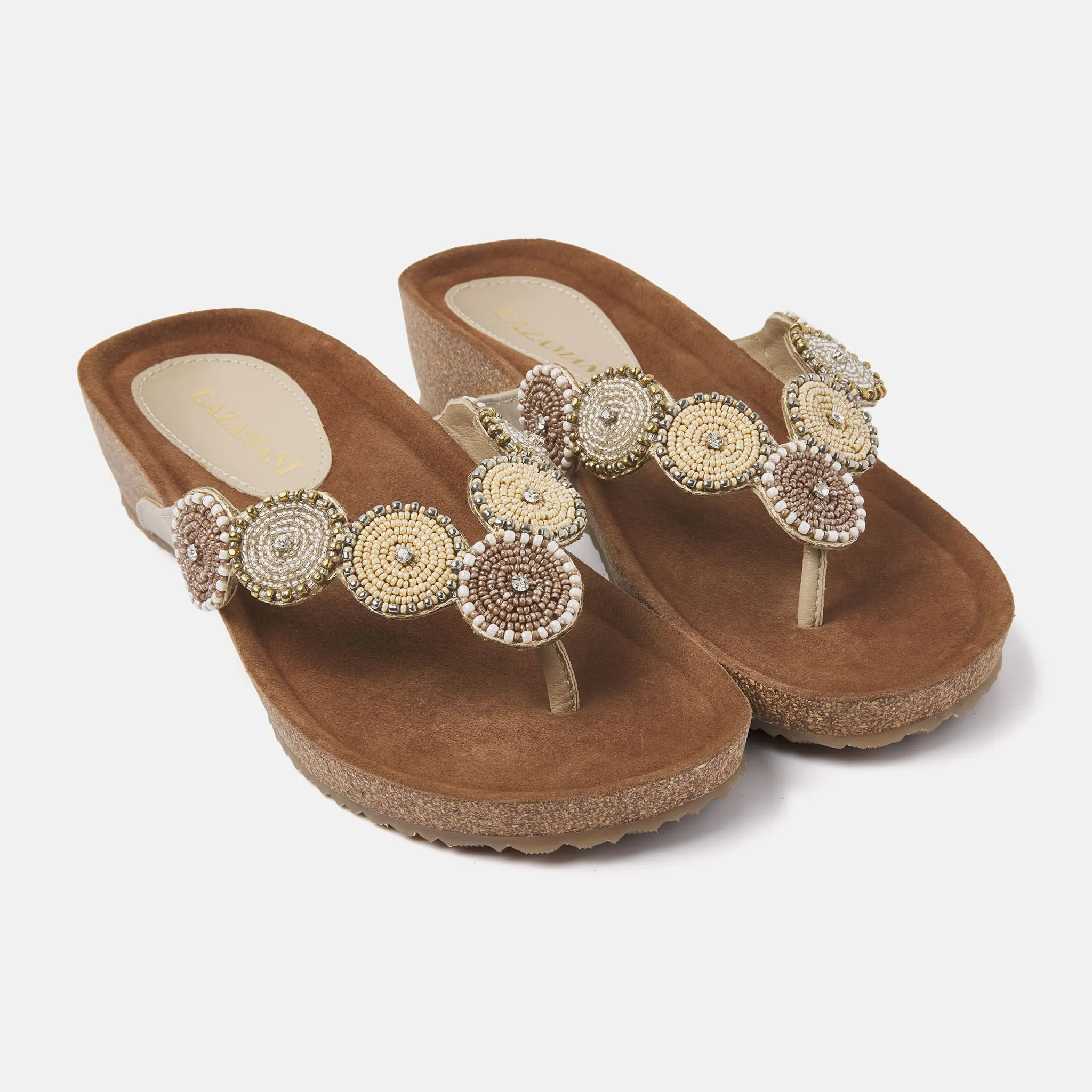 Dames Slippers 75.455 Beige