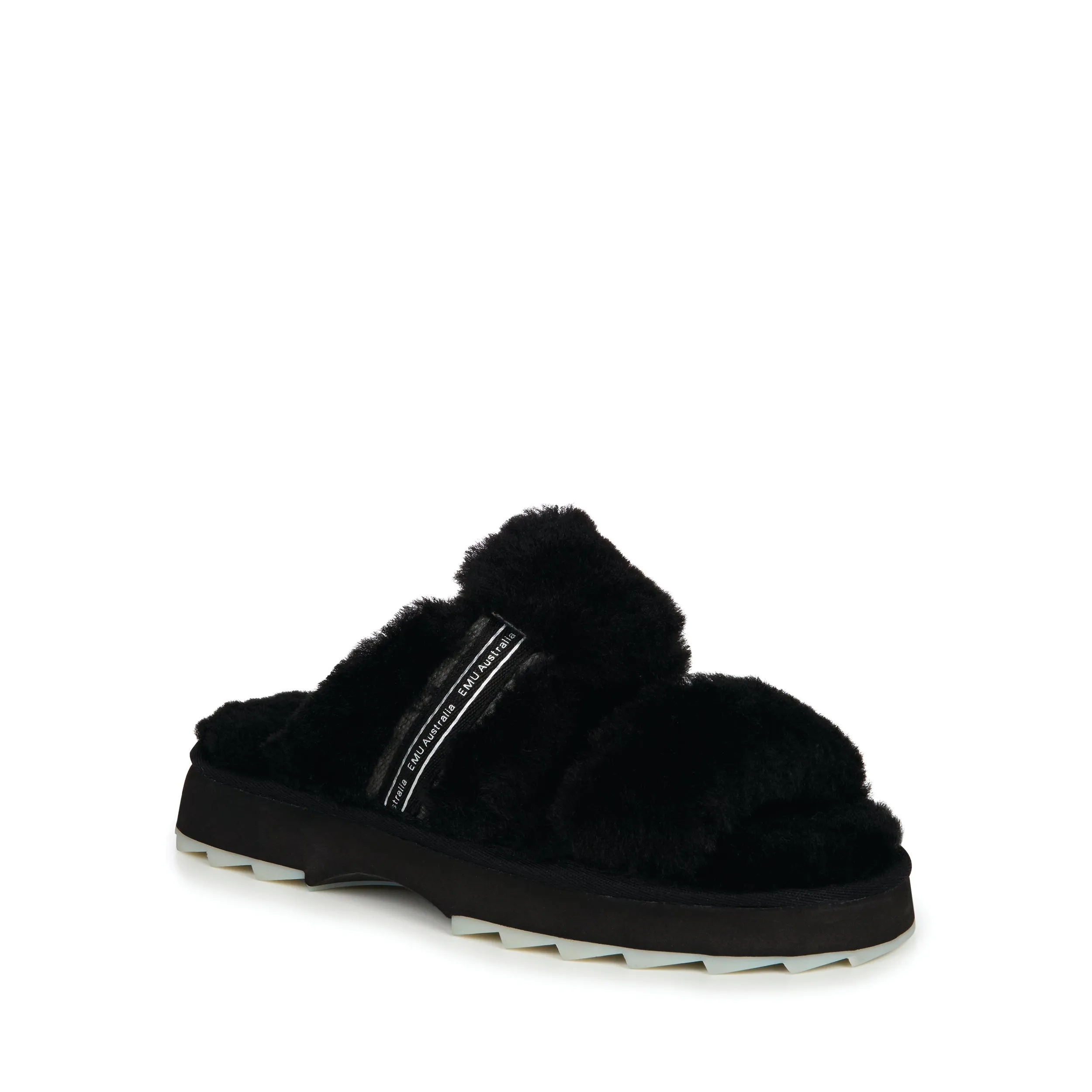 Emu Australia Wobbegong Slippers Black