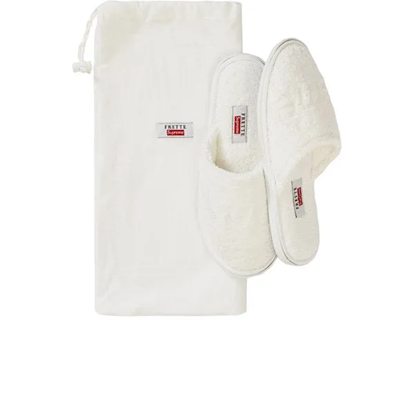 FRETTE X SUPREME SLIPPERS WHITE SS19