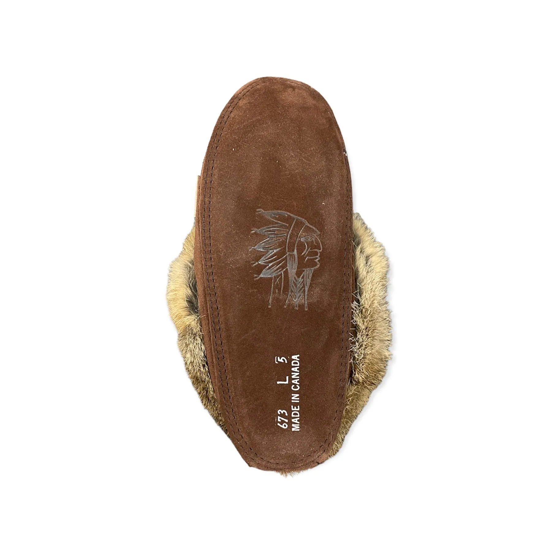 Fur Moccasin - Coffee