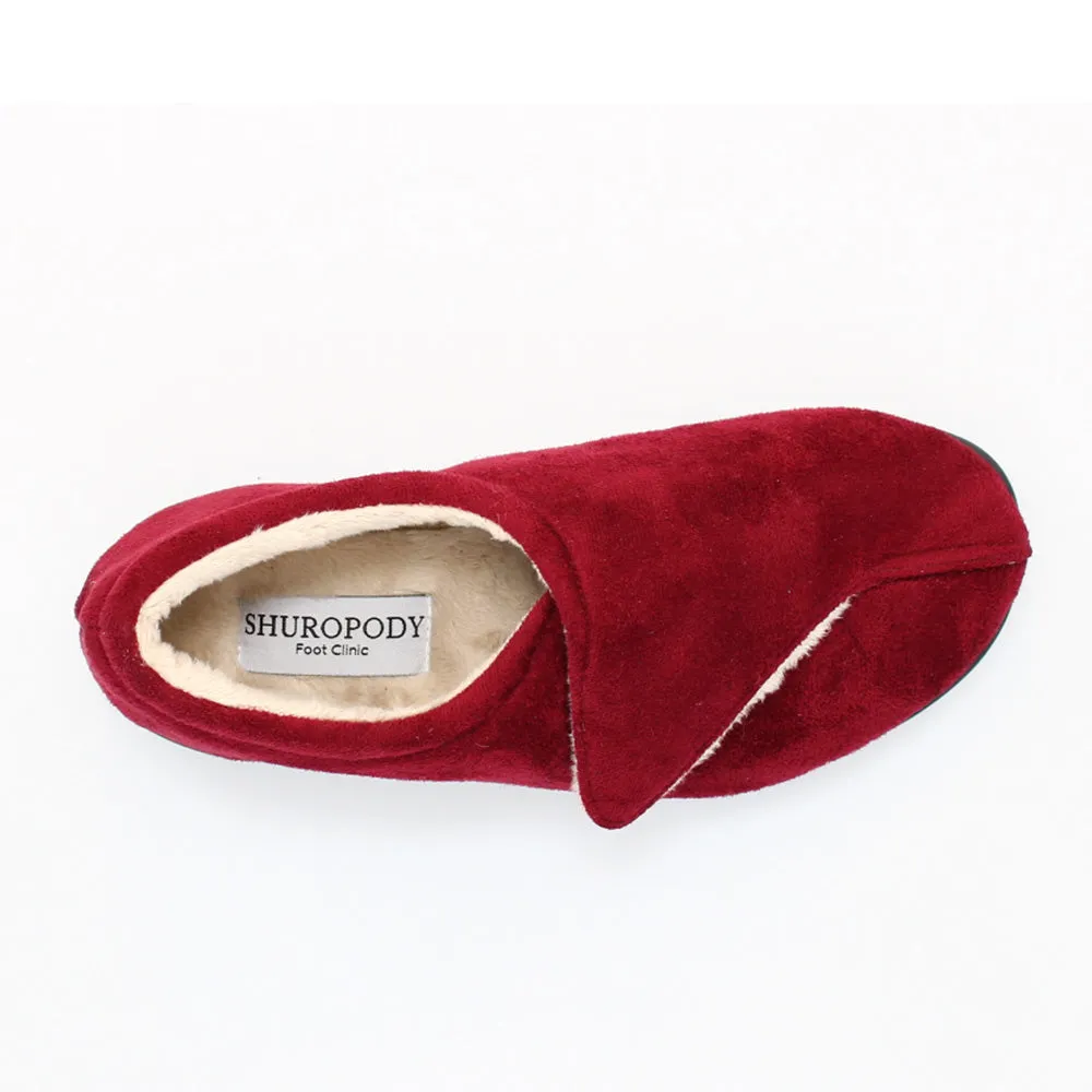 Georgina Wide Fit Women's Velcro Fastening Slipper