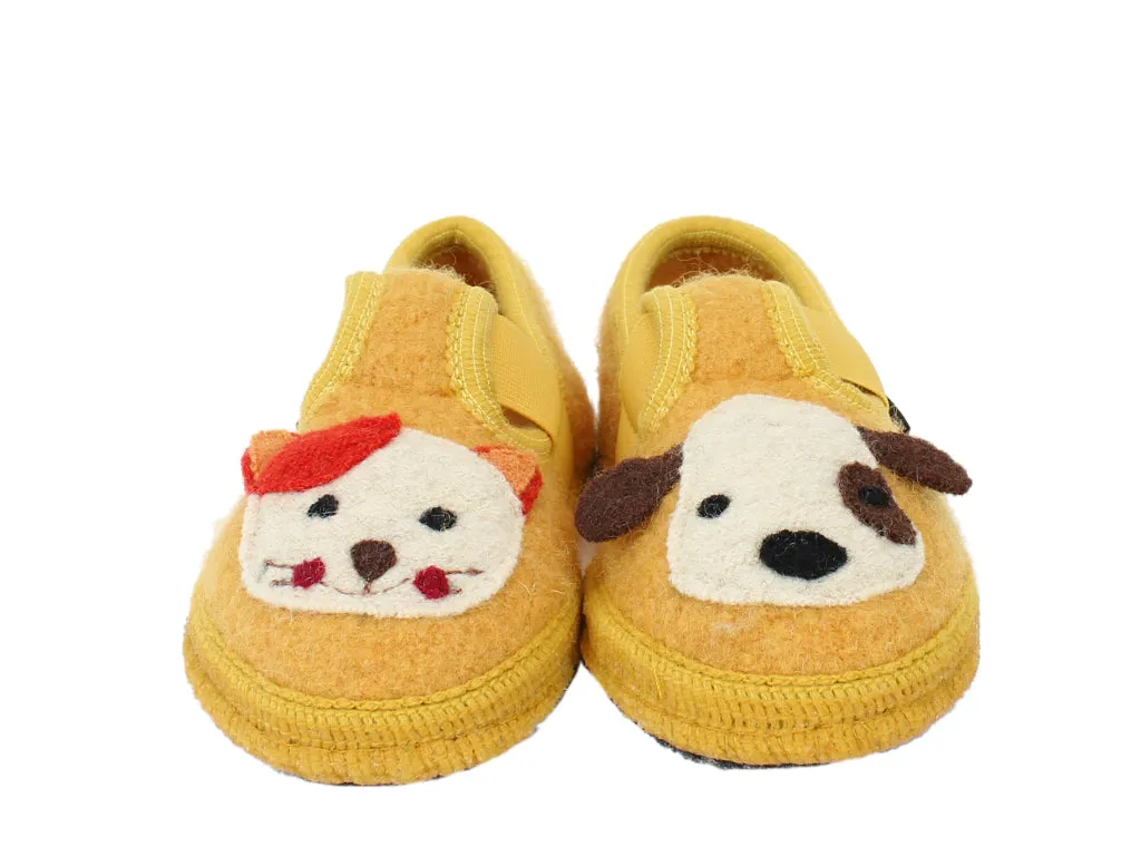 Haflinger Children's slippers Pets Yellow