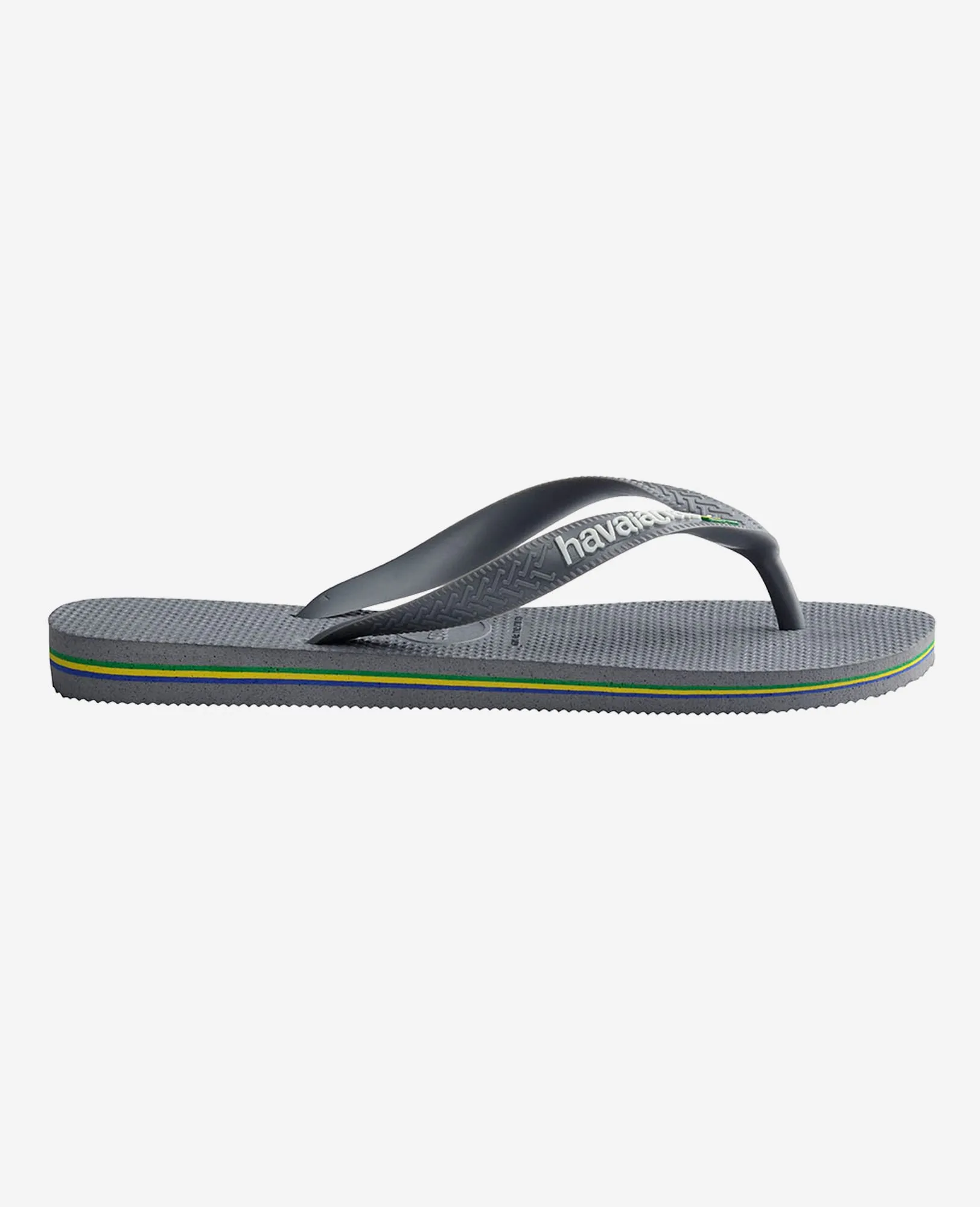 Havaianas Brasil Logo In Grey For Men