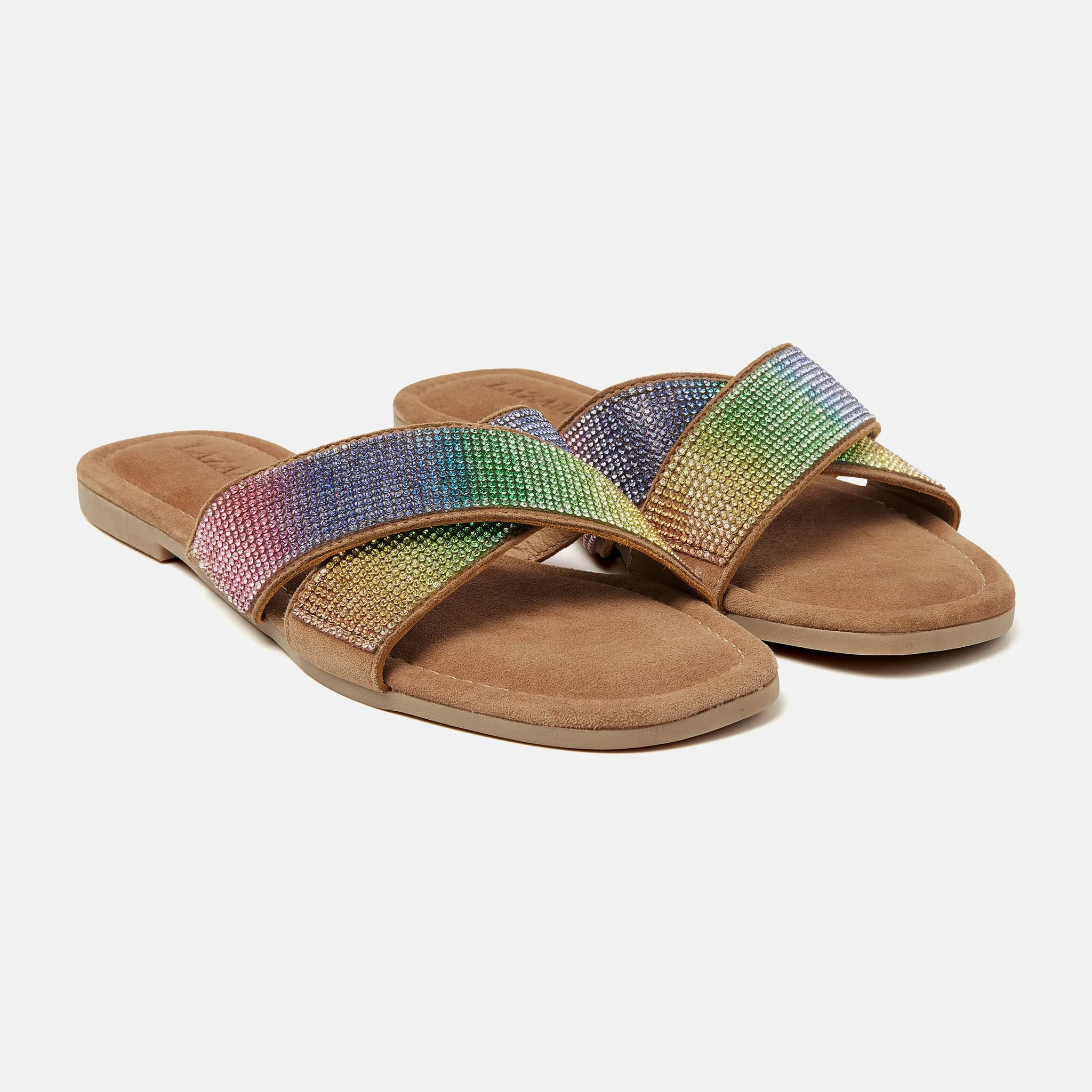 Lexi Suede Dames Slippers Multi