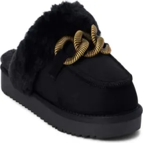 Matisse Taos Faux Fur Slippers - Black