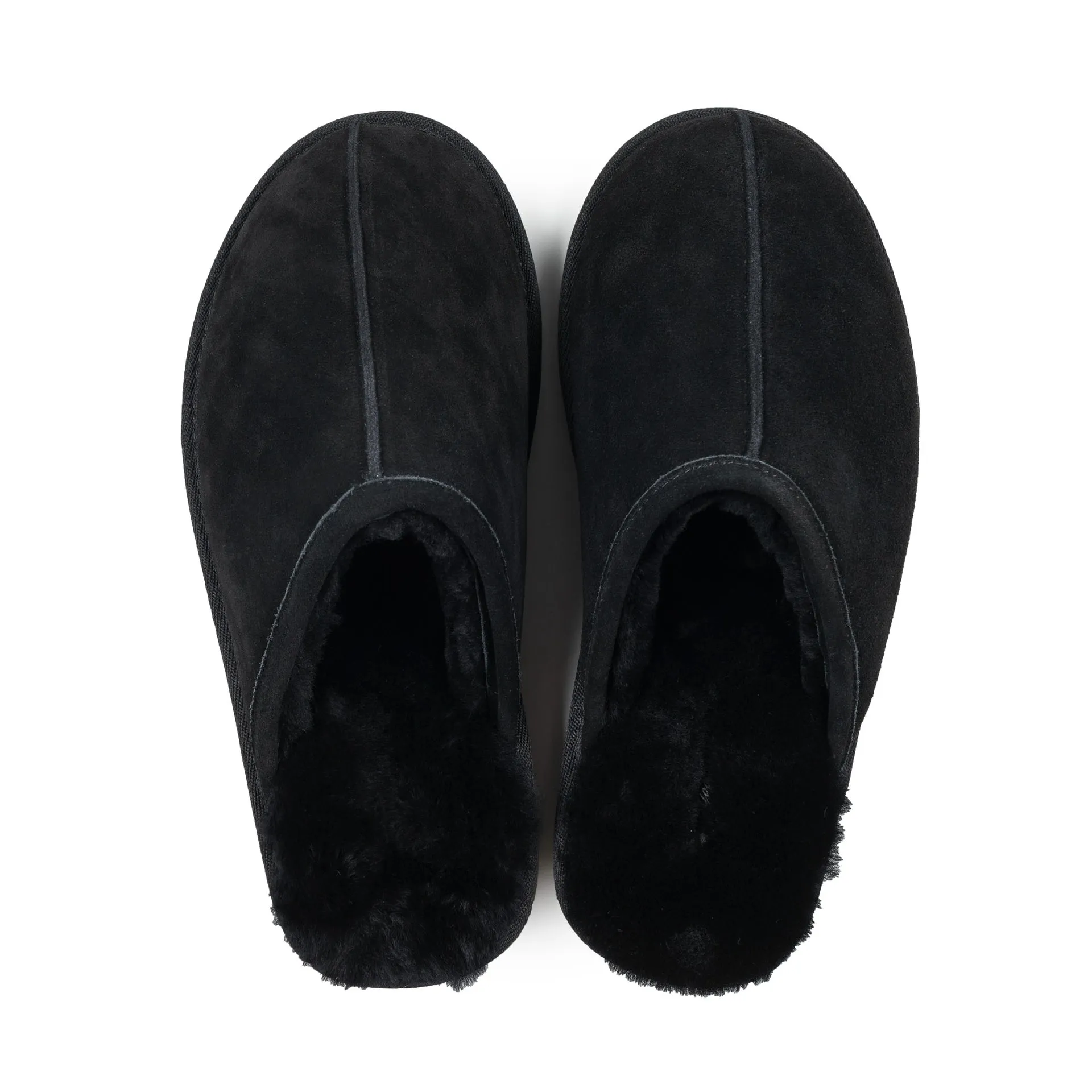 MAX BLACK SHEEPSKIN MULE