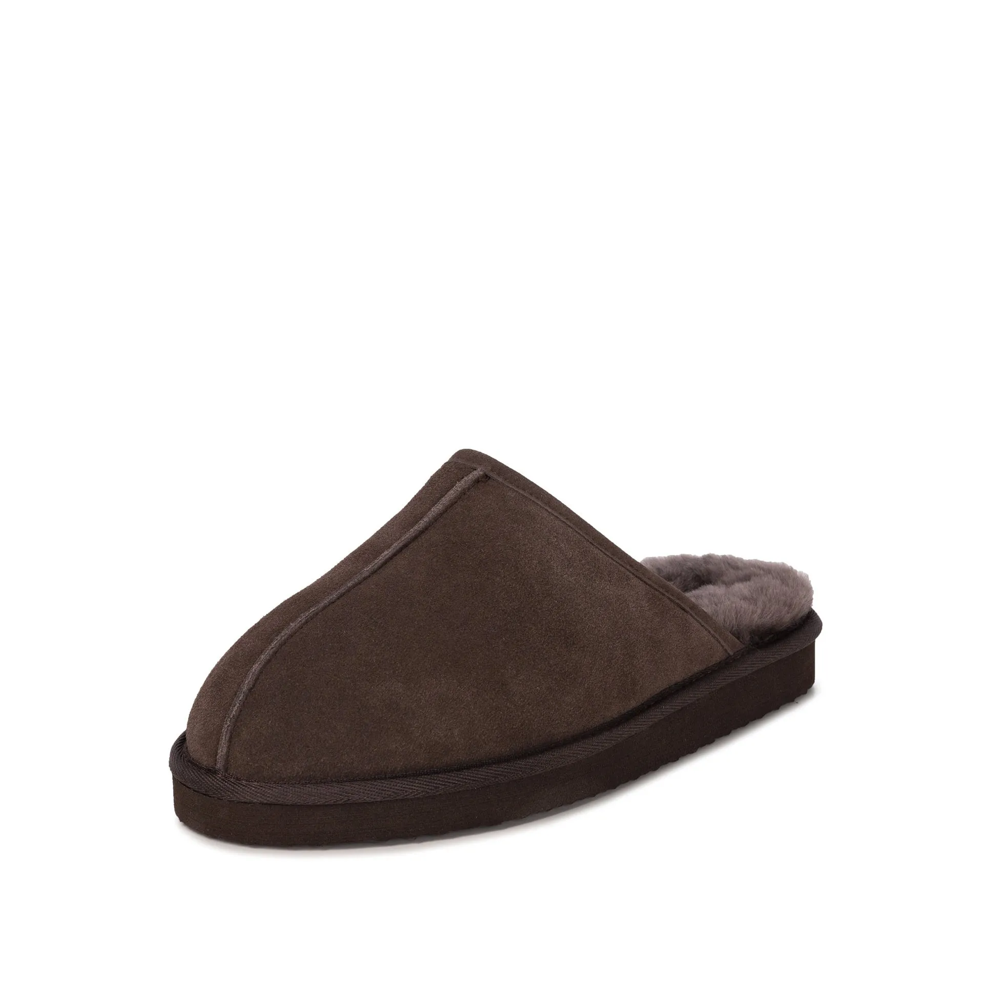 MAX CHOCOLATE SHEEPSKIN SLIPPER MULE