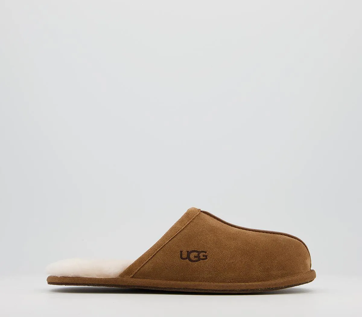 Mens UGG Scuff Slipper Chestnut Suede New