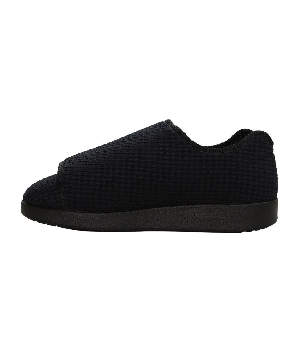 Men's Wide Non-Slip Indoor Slippers with Easy Closures