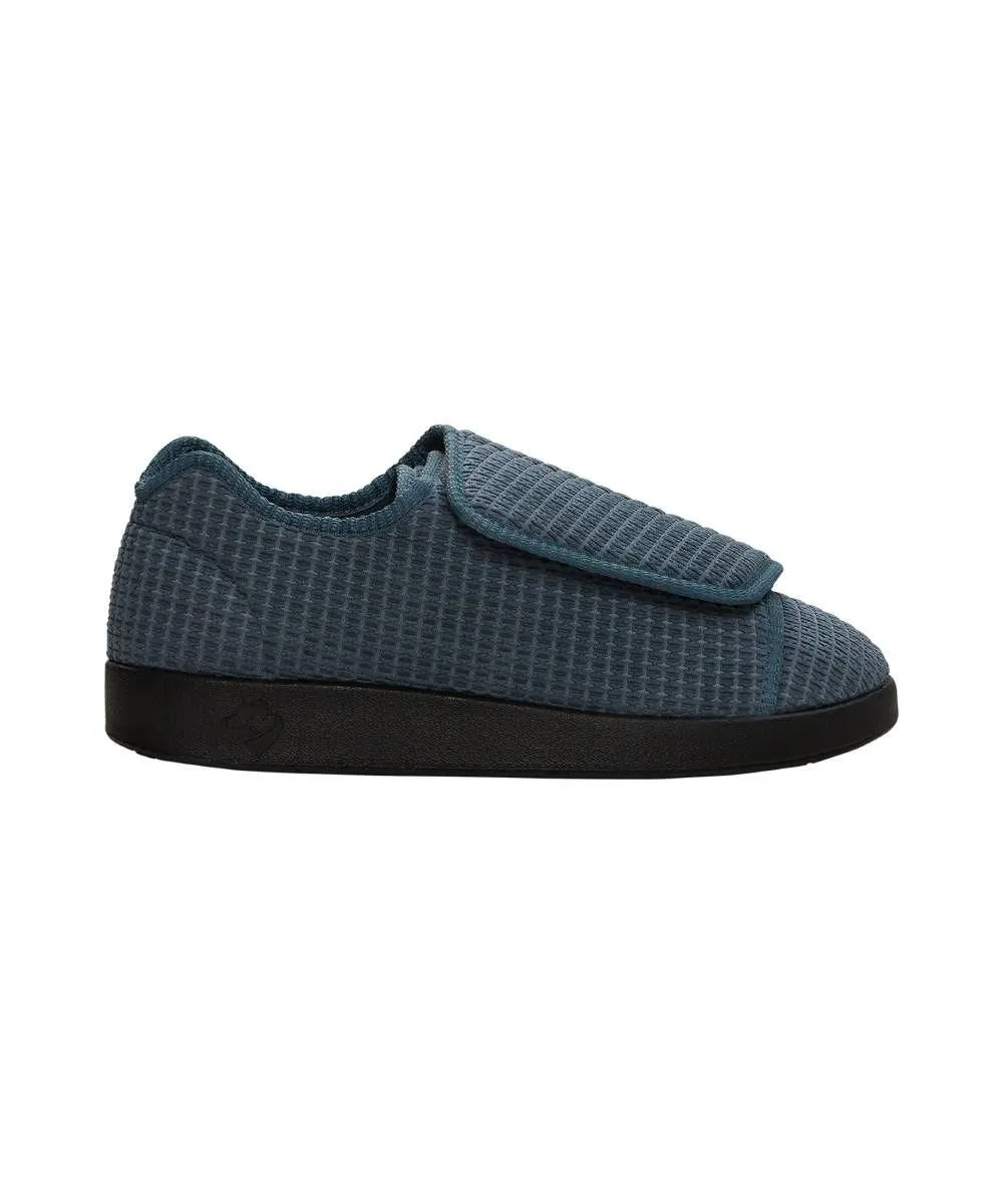 Men's Wide Non-Slip Indoor Slippers with Easy Closures