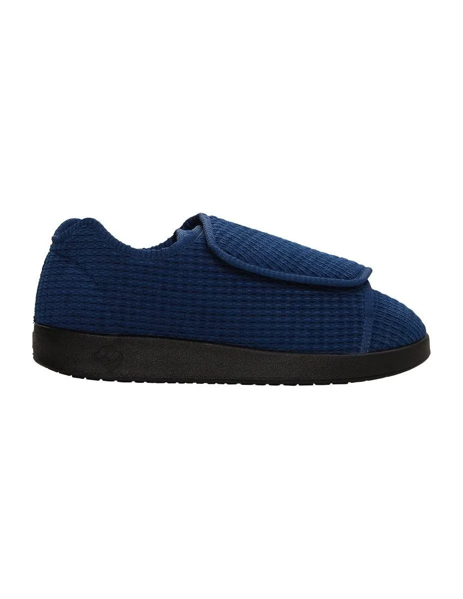 Men's Wide Non-Slip Indoor Slippers with Easy Closures