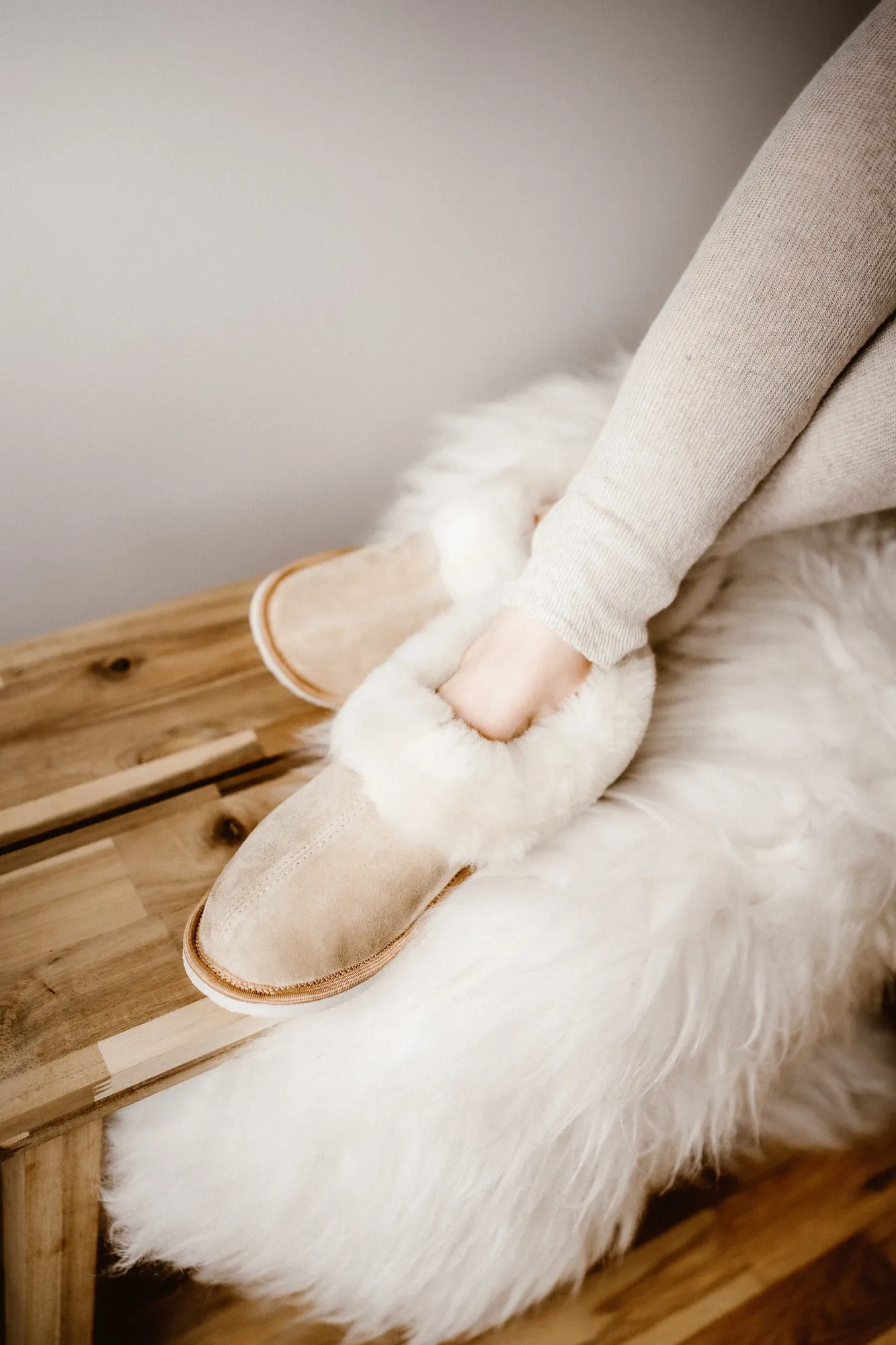 'OAT' Sheepskin Slippers