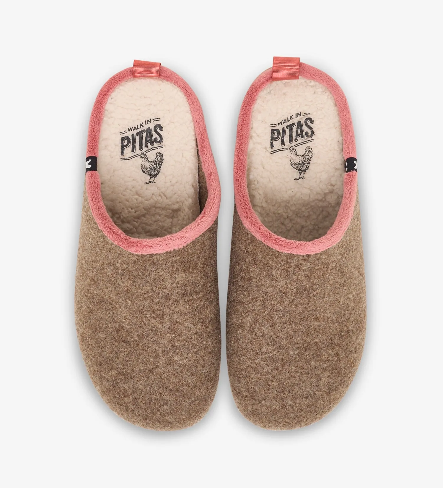 Pitas eco felt mule slippers