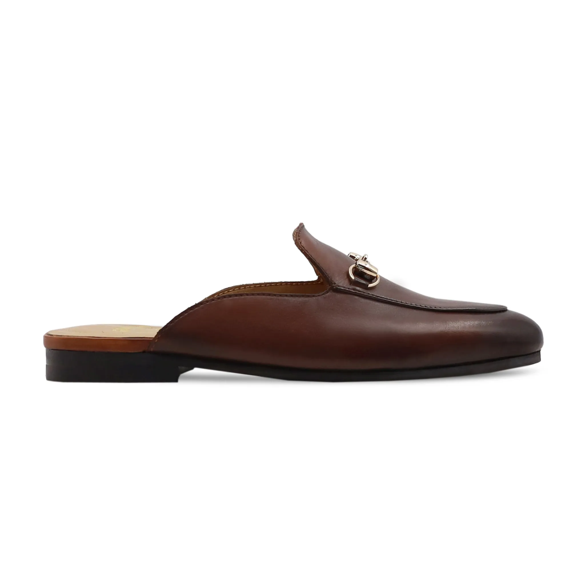 Portzone - Men's Brown Calf Leather Slipper