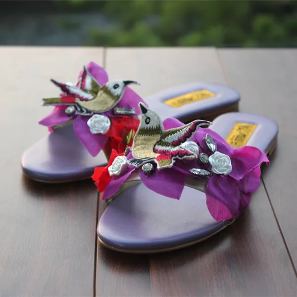 Purple Fancy Slippers for women