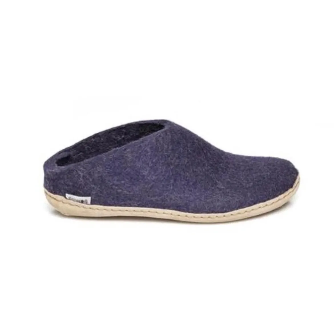 Slip-on with Leather Sole - Purple