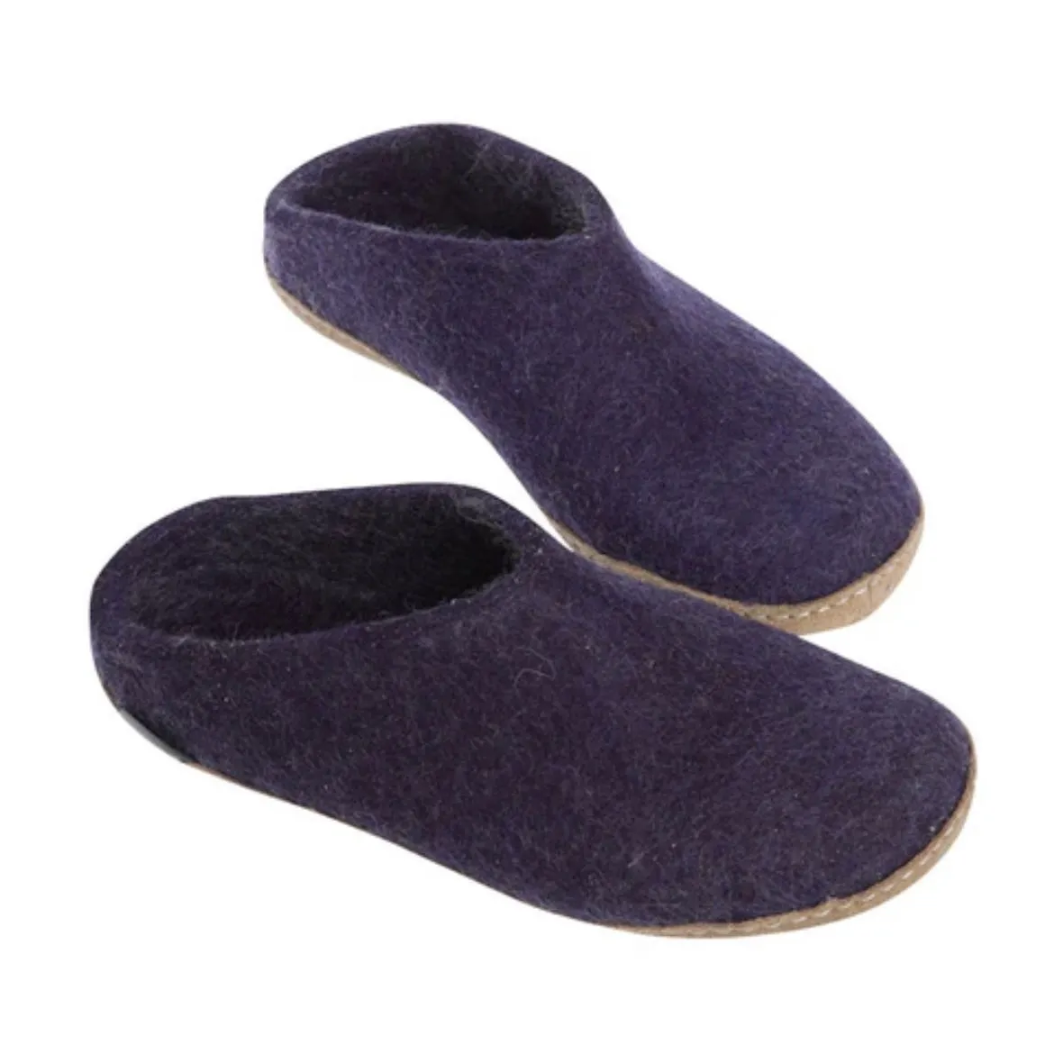 Slip-on with Leather Sole - Purple