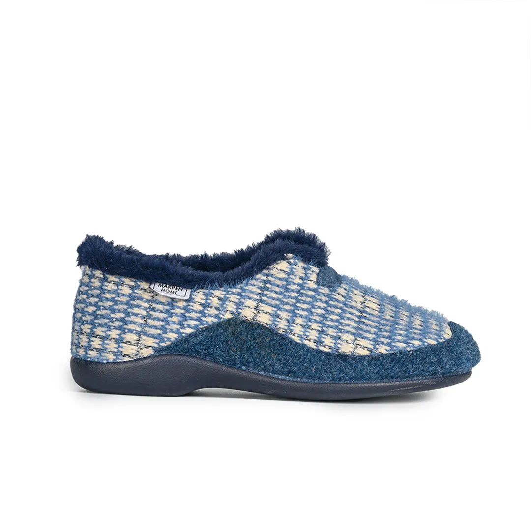 Slippers Camping Cuadros Chanel Azul