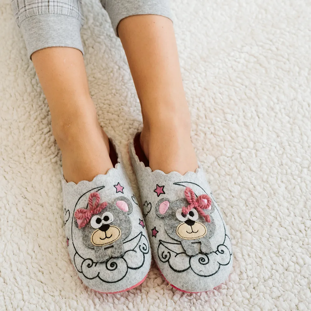 Slippers Oso Gris