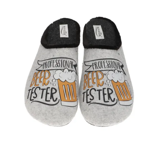 Sovella Men's Beer Tester Slipper Gray