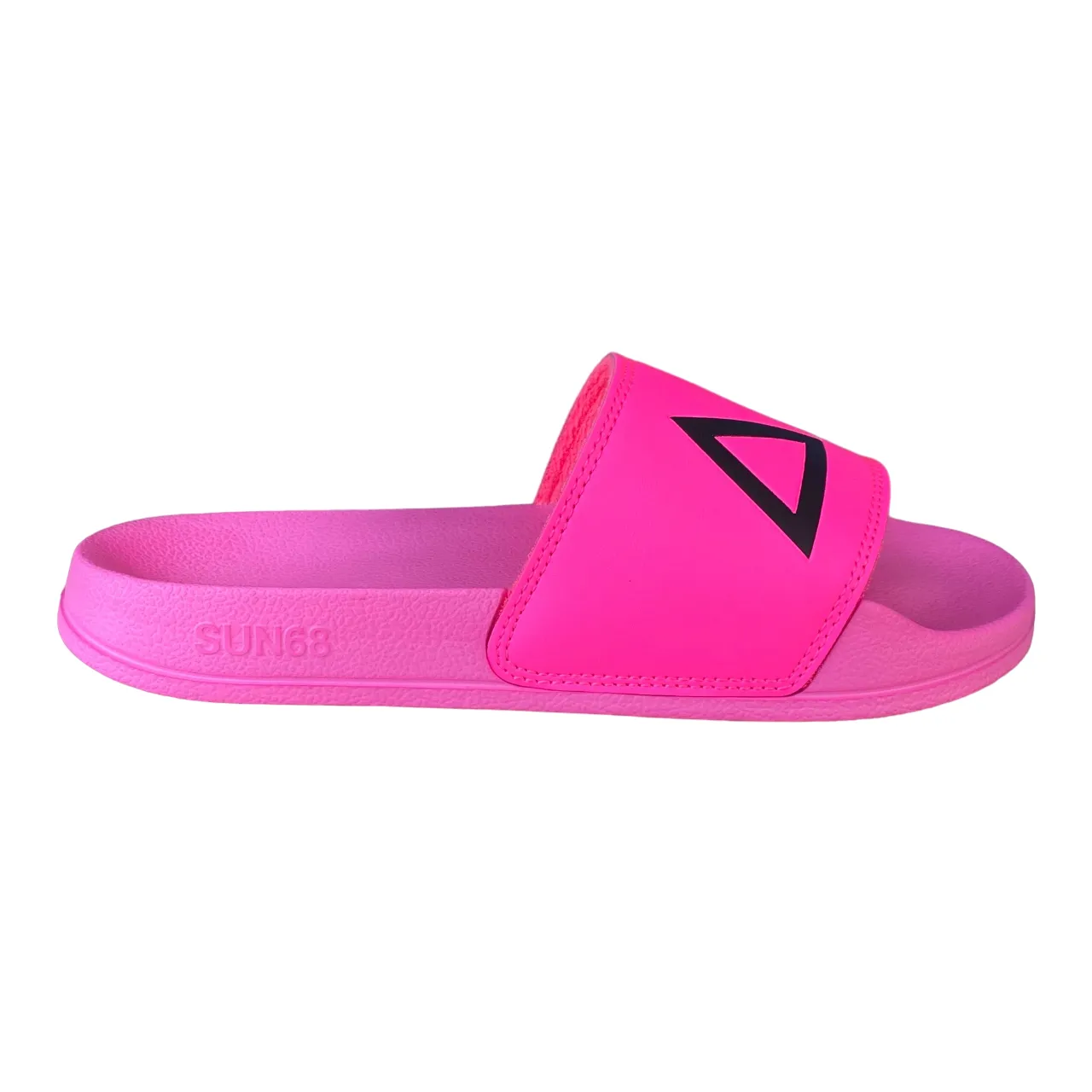 SUN 68 women's slipper with logo X34203 fuchsia fluorescent