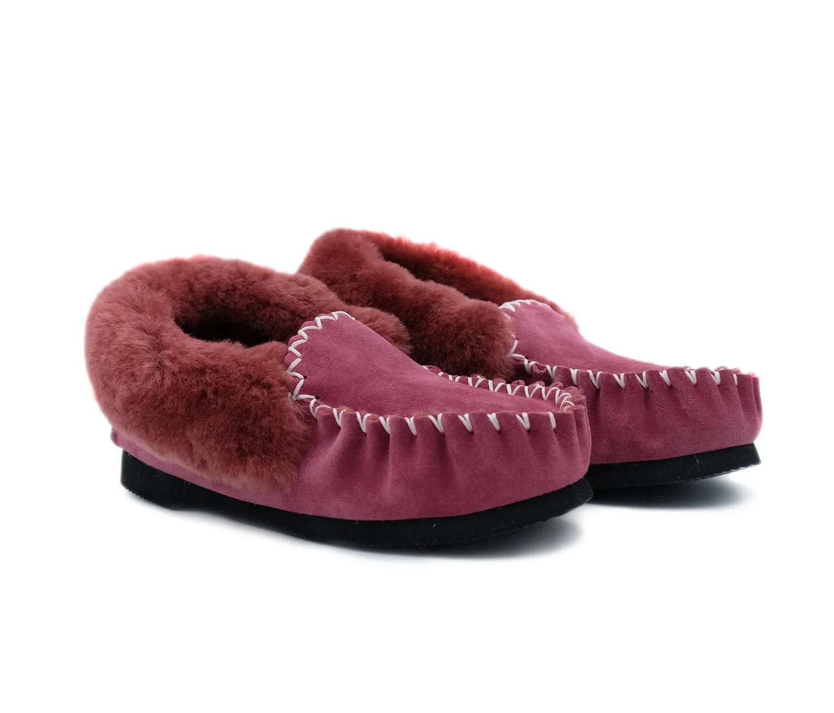 Traditional Sheepskin Moccasins - Men’s, Women’s, 100% Australian Sheepskin UGG Slippers