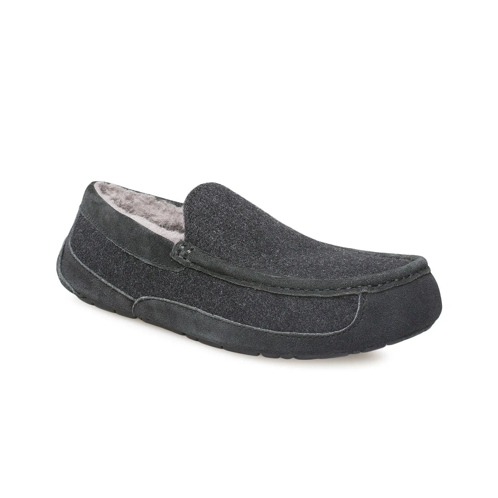 UGG Ascot Wool Black TNL Slippers -  Men's