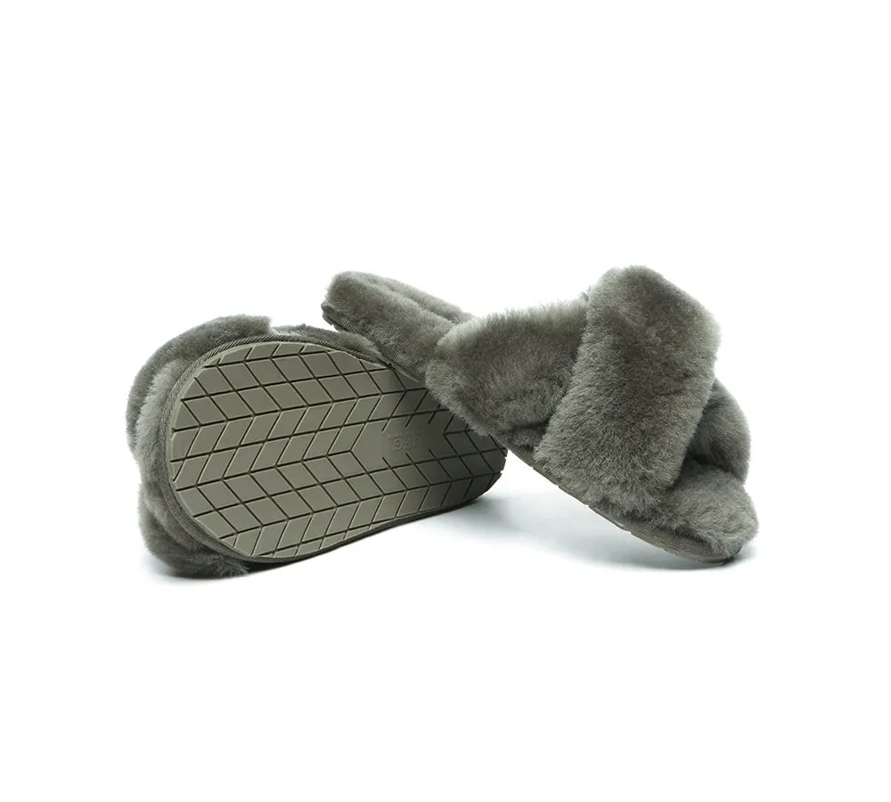 UGG Australian Shepherd Fluffy Crossover Slides Linty Limited Edition