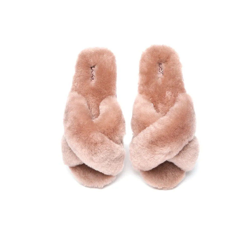 UGG Australian Shepherd Fluffy Crossover Slides Linty Limited Edition