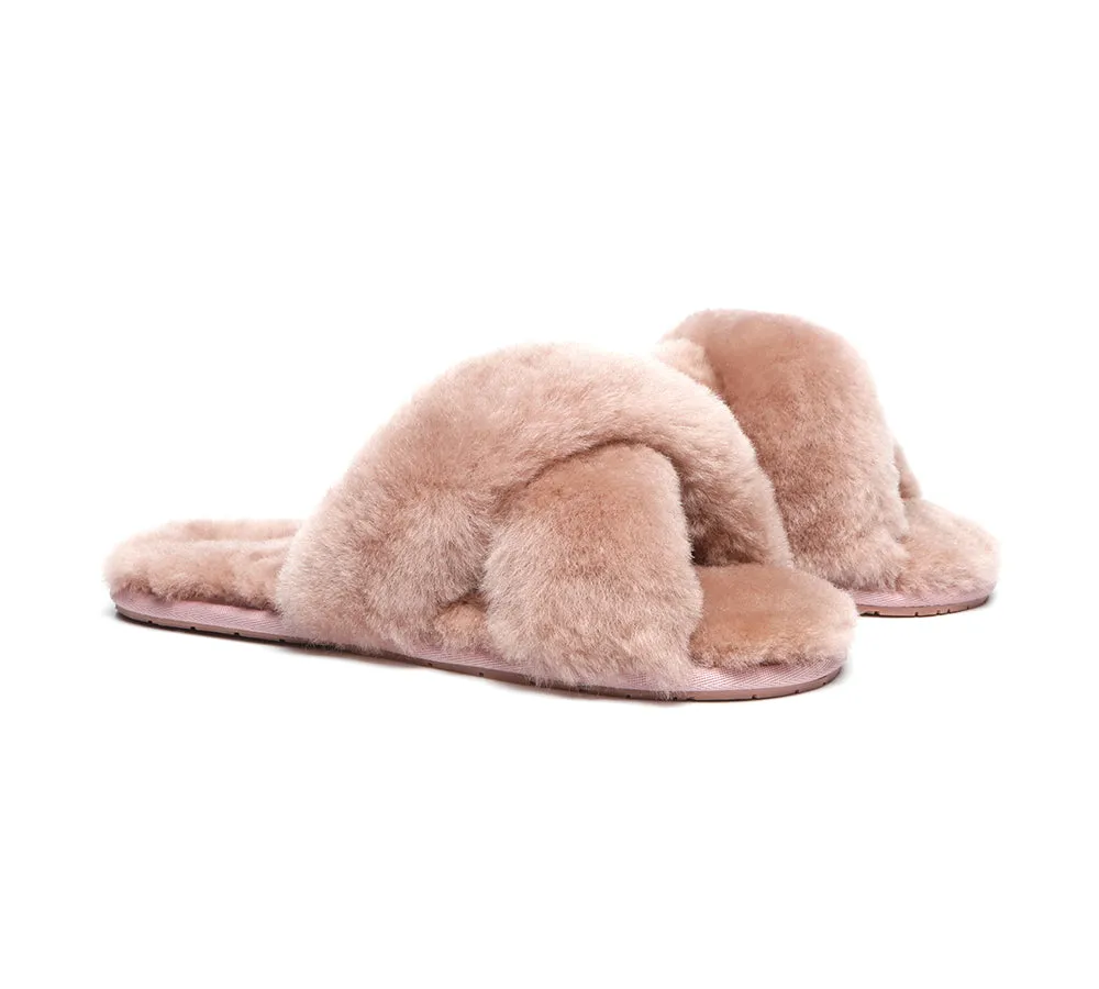 UGG Australian Shepherd Fluffy Crossover Slides Linty Limited Edition