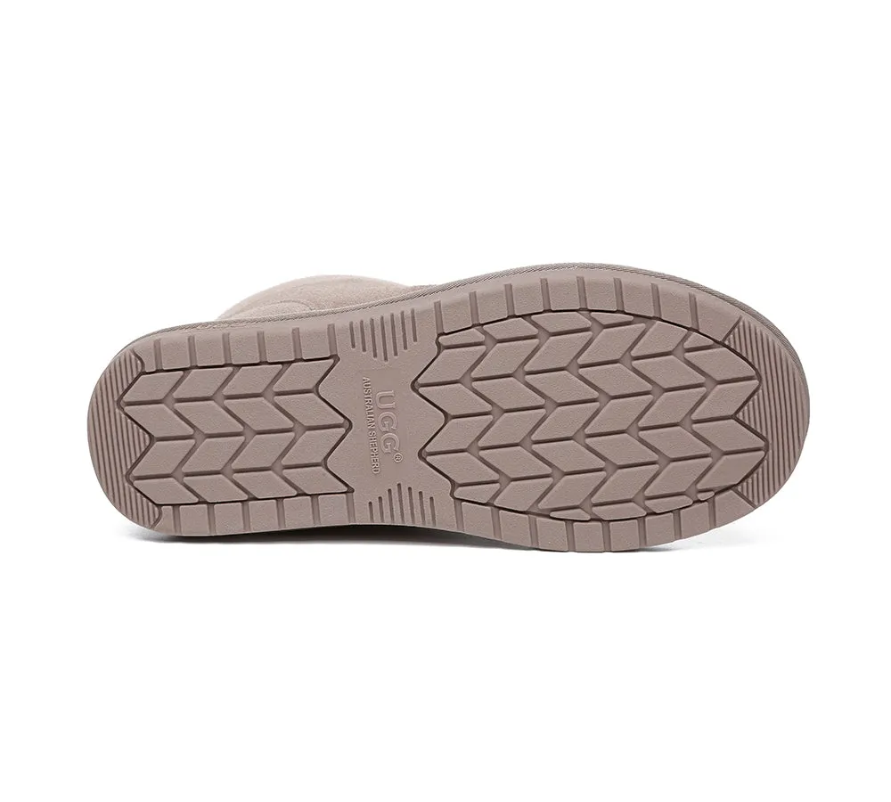 UGG Australian Shepherd Parker Unisex Ankle Premium Double-Face Sheepskin Home Water-Resistant Slipper