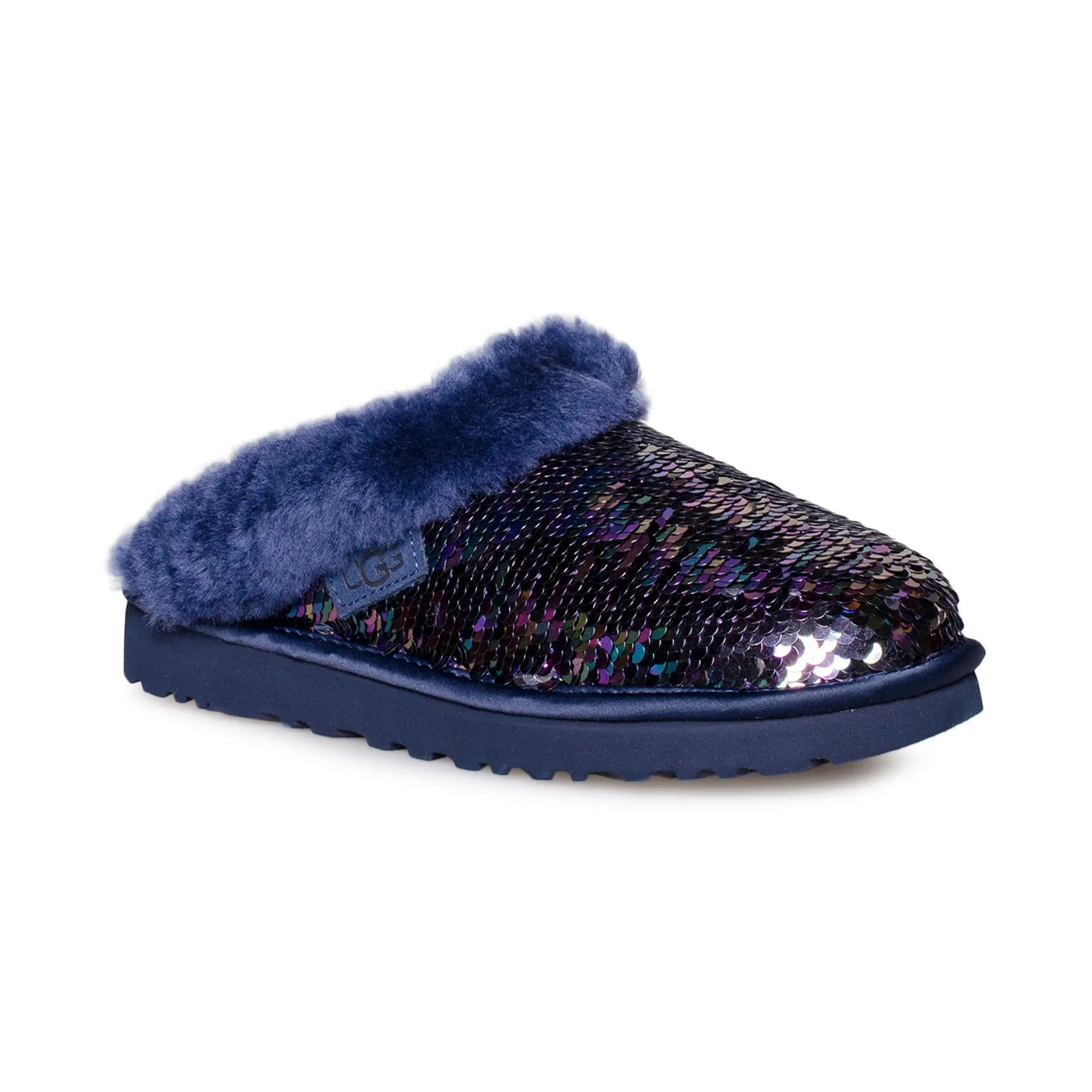 UGG Cluggette Sequin Navy Slippers - Women's