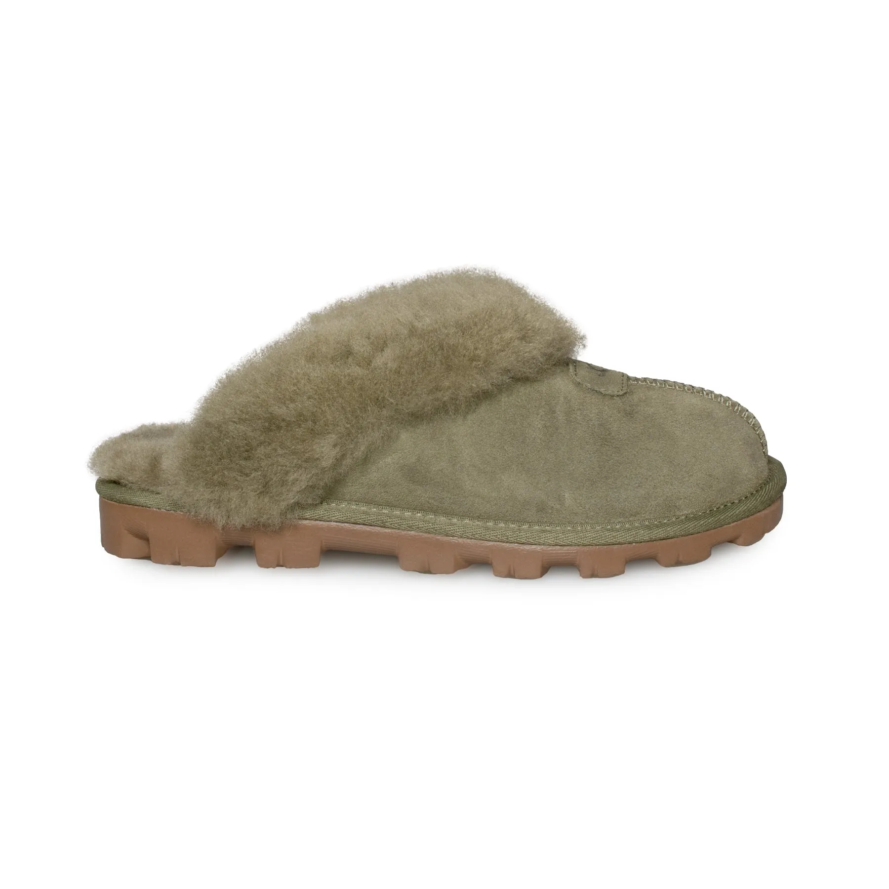 UGG Coquette Burnt Olive Slippers - Women's