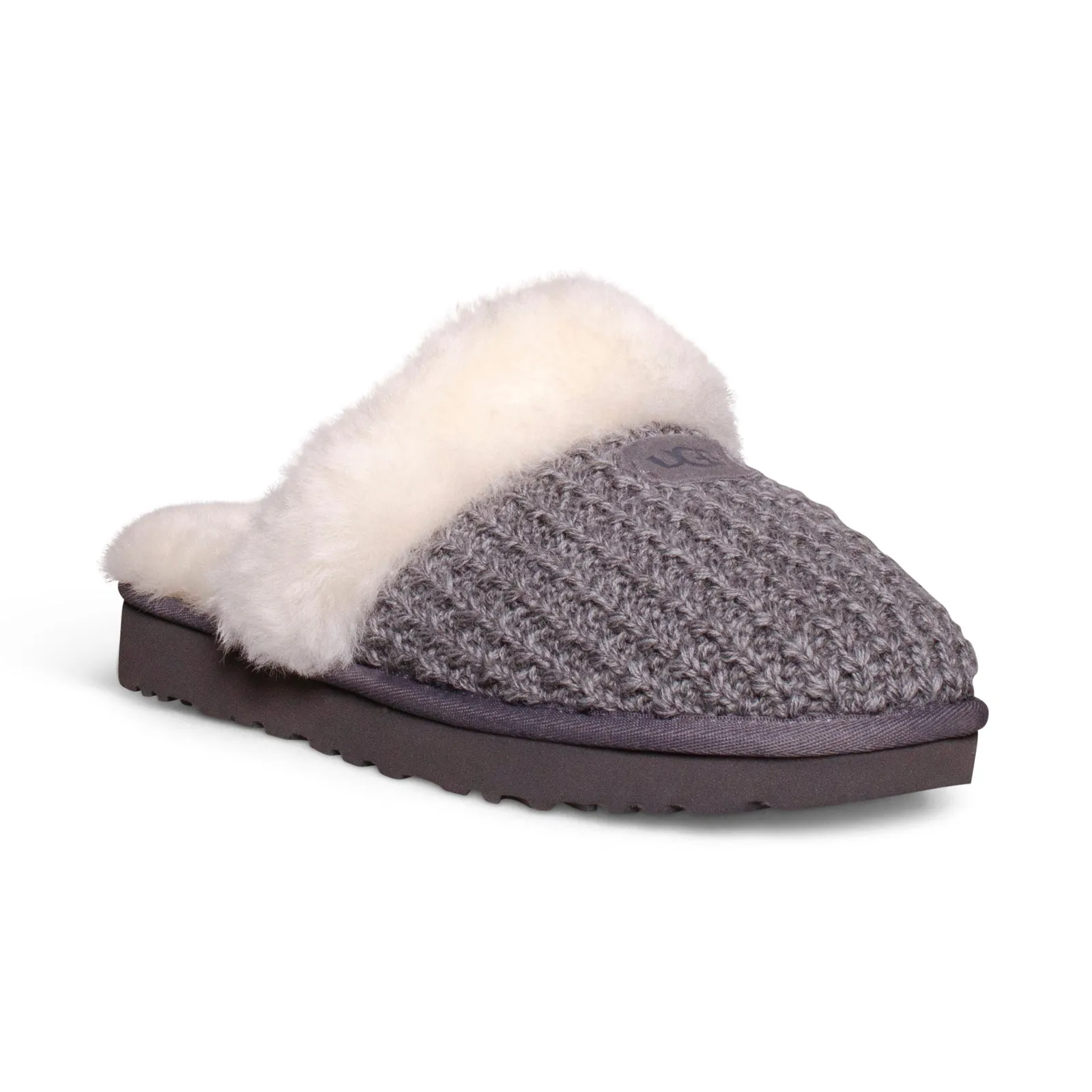 UGG Cozy Knit Charcoal Slippers - Women's