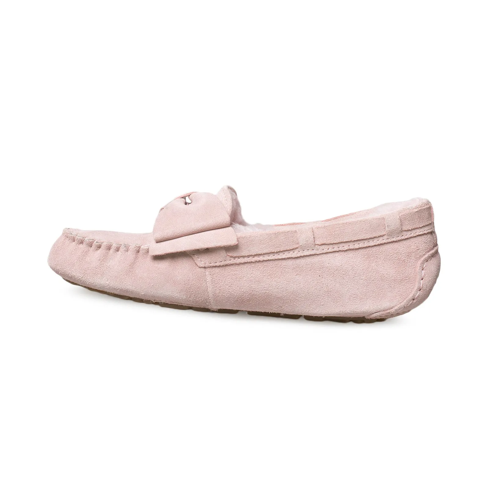 UGG Dakota Suede Bow Pink Crystal Slippers - Women's